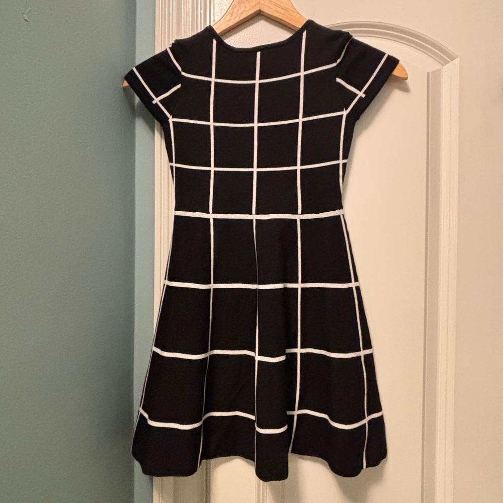 My Michelle Black and White Checkered Dress